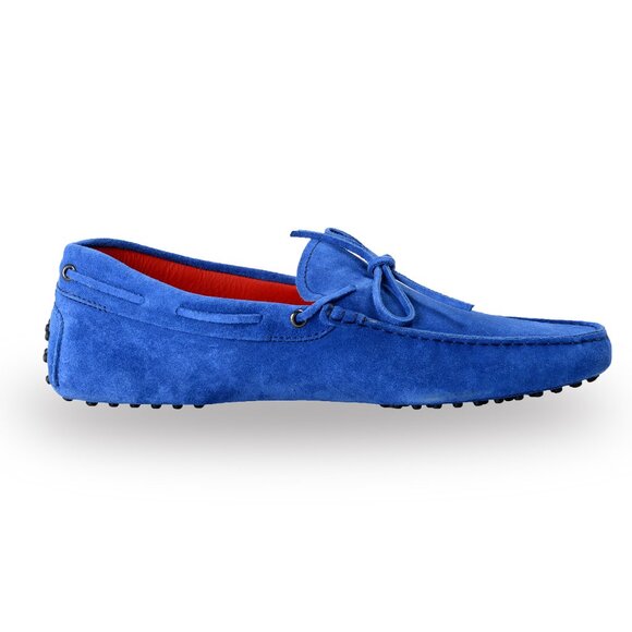 Tod\'s For Scuderia Ferrari Men\'s Blue Suede Leather Car Shoes Loafers Shoes main image 4